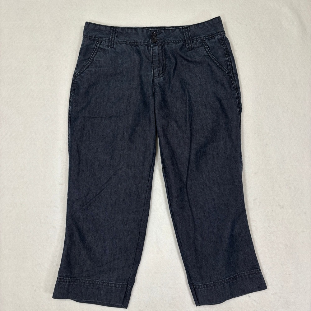 Apostrophe Petite Capri Pants 8P Straight Leg Cotton Blend Casual